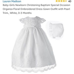 Lauren Madison Baby Baptismal Christening Dress